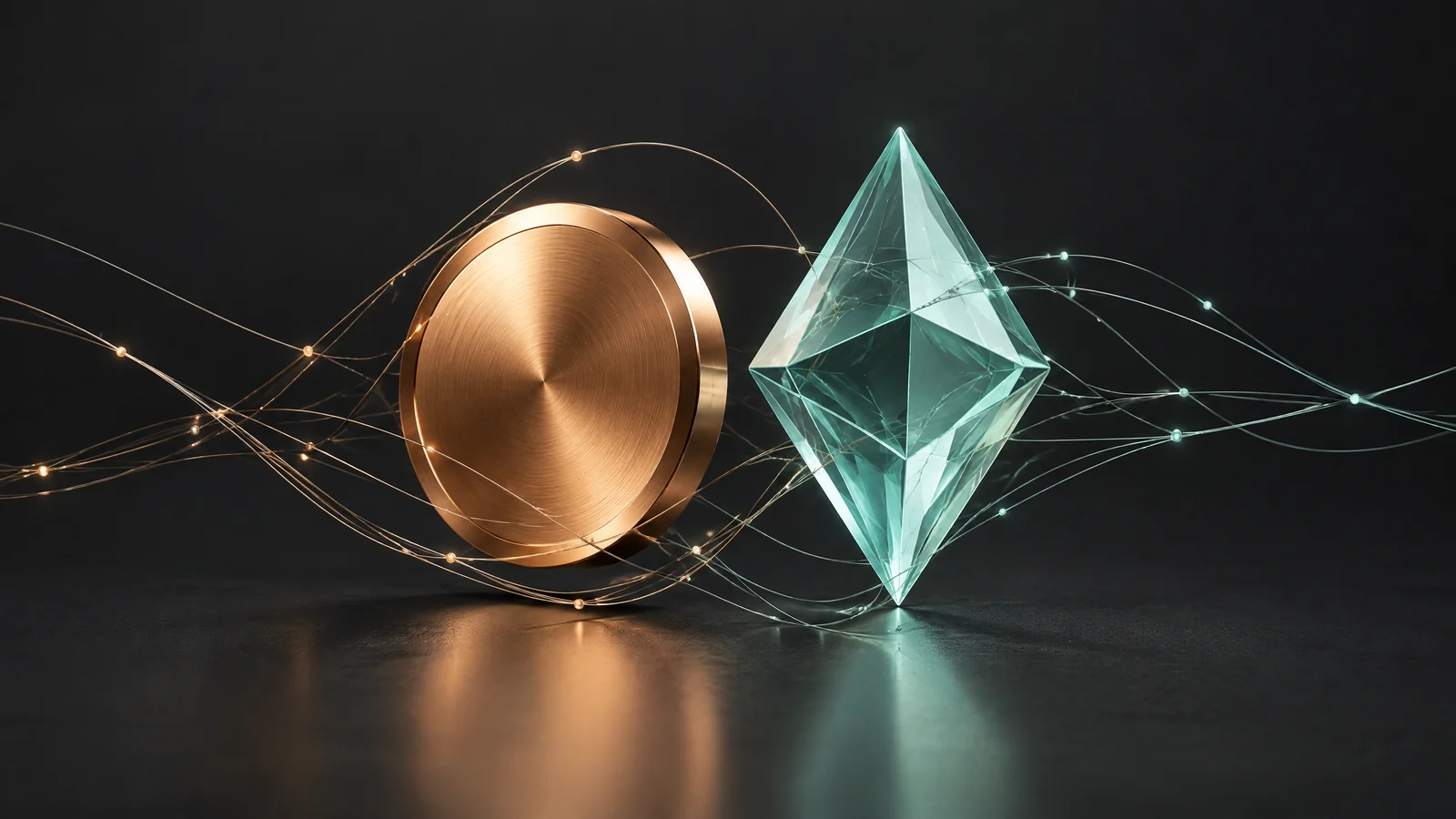 Original conceptual editorial artwork for Bitcoin and Ether ETFs record $150.8 million in outflows