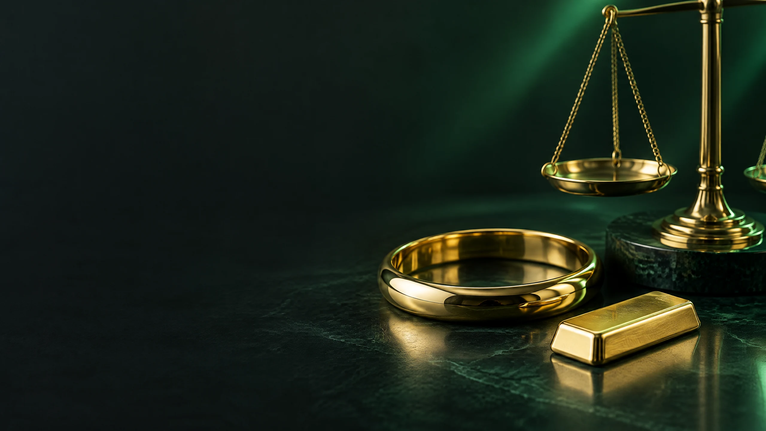 Gold jewellery and a price tag illustration for a Kota gold-price guide