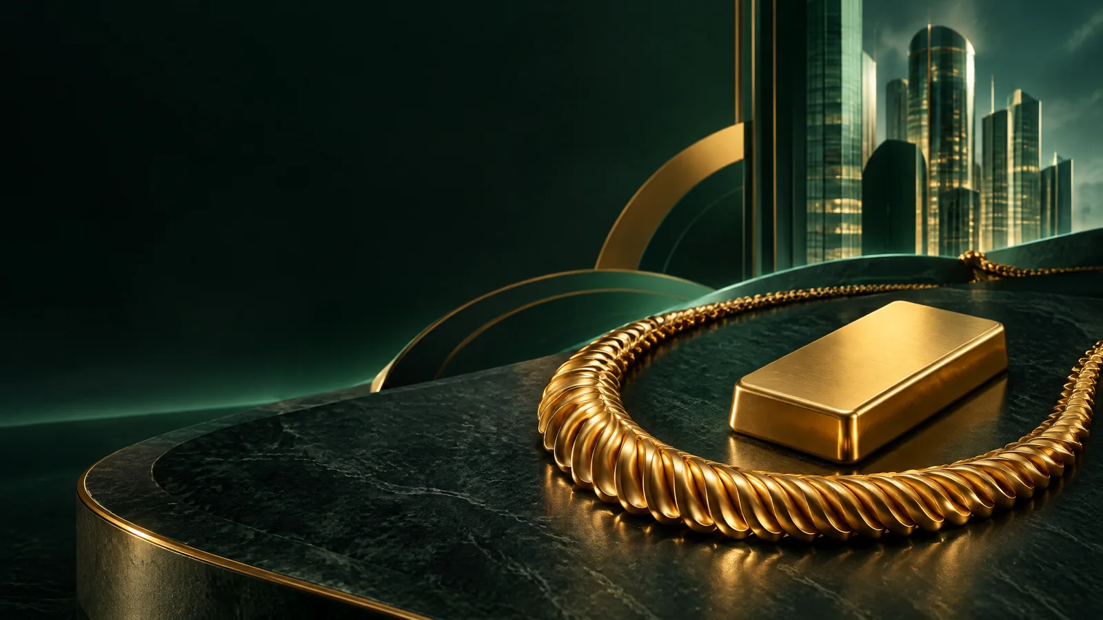 Original conceptual Maharashtra gold-jewellery and bullion illustration; not an actual dealer, location or purity certificate.
